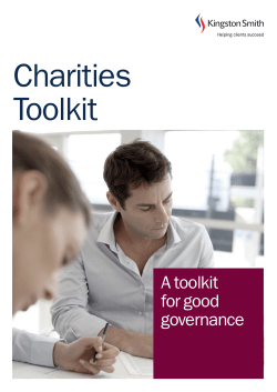 A toolkit for good governance