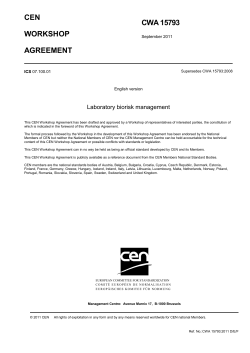 CWA 15793:2011