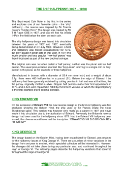 the ship halfpenny (1937 &ndash; 1970)