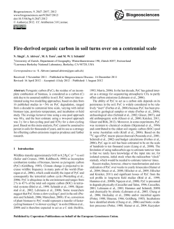 Fire-derived organic carbon in soil turns over on a