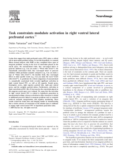 Right Ventral Lateral Prefrontal Cortex Mediates