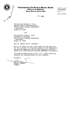 Public Law 03-75 - CNMI Law Revision Commission`s