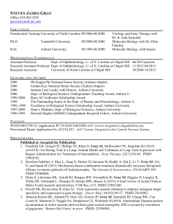 CV - UNC School of Medicine