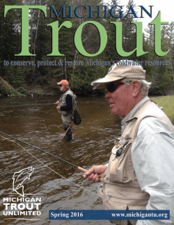 Spring 2016 - Michigan Trout Unlimited