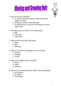 Moving and Growing Quiz