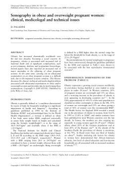 Sonography in obese and overweight pregnant women