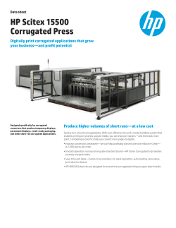 HP Scitex 15500 Corrugated Press
