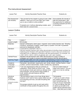 adding fractions with unlike denominators