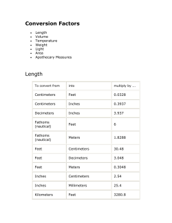 Conversion Factors - PS