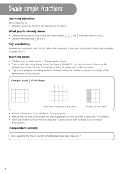 Shade simple fractions