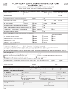 clark county school district registration form