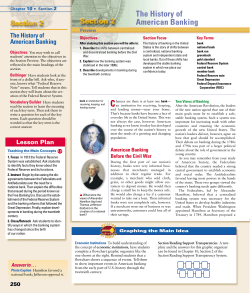 The History of American Banking