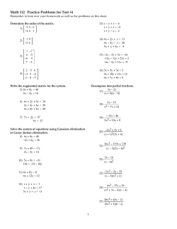 Math 112 Practice Problems for Test #4
