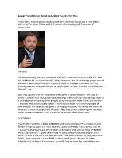 1 Excerpt from Between Barack and a Hard Place by Tim Wise