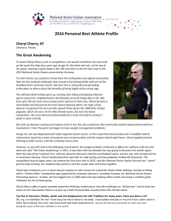 The Great Awakening - National Senior Games Association