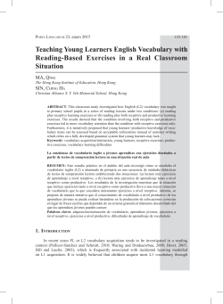 Teaching Young Learners English Vocabulary with Reading