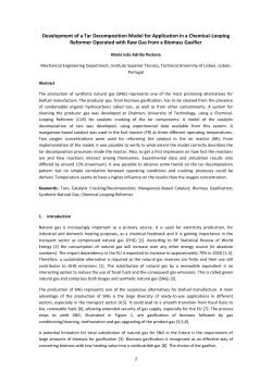 Development of a Tar Decomposition Model for