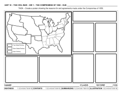 Compromise of 1850 Poster Activity