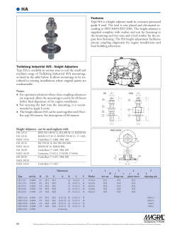Trelleborg Industrial AVS - Height Adjusters Features