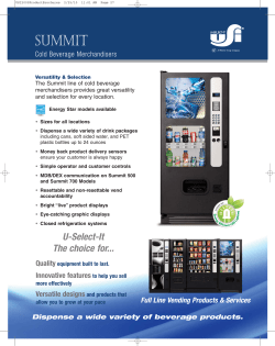U-Select-It Summit Cold Drink Vending Machines
