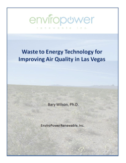 Gasification Technology for Improving Air Quality