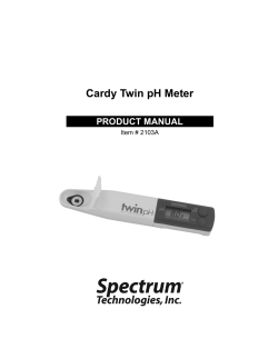 Cardy Twin pH Meter - Spectrum Technologies
