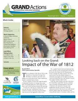 Impact of the War of 1812 - Grand River Conservation Authority