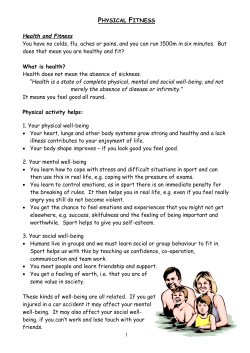 Fitness - Dyffryn School