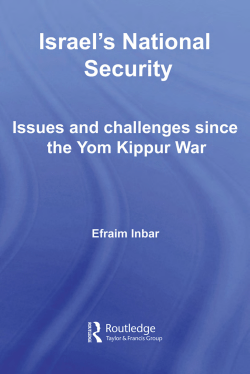 Israel`s National Security: Issues and Challenges