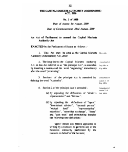 Act No. 3 of 2000
