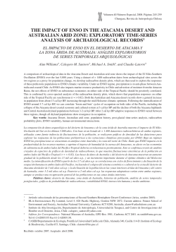 THE IMPACT OF ENSO IN THE ATACAMA DESERT AND