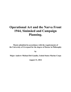 (Operation BLAU). - The University of Liverpool Repository