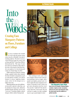 Creating Faux Marquetry Patterns on Floors, Furniture and Ceilings