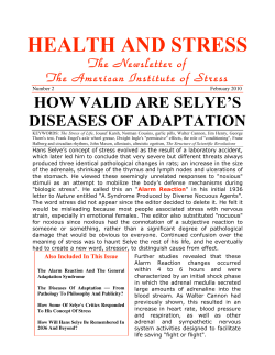 health and stress - American Institute of Stress