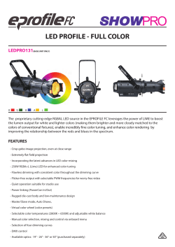 LED PROFILE - FULL COLOR