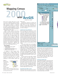 Mapping Census 2000 with ArcGIS