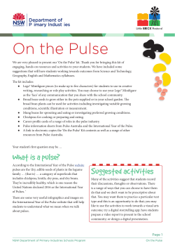 1 Pulse kit activities - NSW Department of Primary Industries