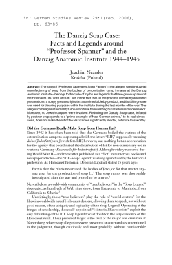 The Danzig Soap Case - UCSB Department of History