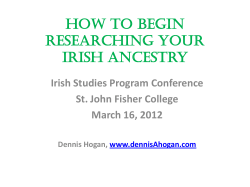 How to Begin Researching Your Irish Ancestry