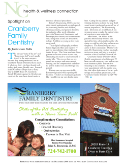 une `07 NorthConn.qxd - Cranberry Family Dentistry