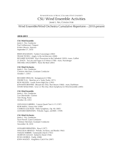 Repertoire  - Schwob School of Music