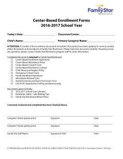 Enrollment Forms - Family Star Montessori