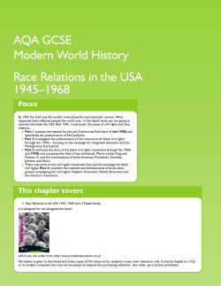 The USA, 1945-75 (for AQA)