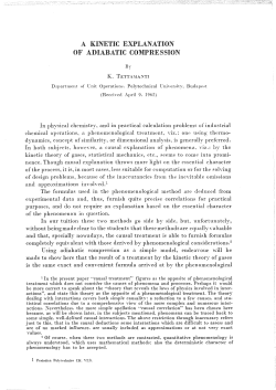 A KINETIC EXPLANATION OF ADIABATIC COMPRESSION