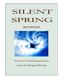 silent spring - Center for Biological Diversity