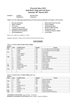 Class 1 &ndash; BULL, Under 12 months