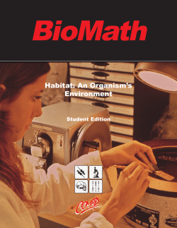 Habitat: An Organism`s Environment