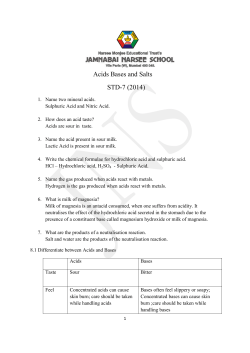 Acids Bases and Salts STD