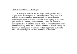 Schlieffen Plan - Meant4Teachers.com