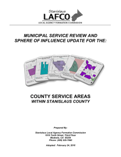 Municipal Service Review and Sphere of Influence Update